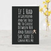 Funny Karate Men Cards Martial Arts For Him Boys Karte (Gelbe Blume)