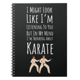 Funny Karate Player Gifts Sport Fighter Matial Art Notizblock