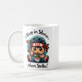 Funny Karate Ramen Boy Kaffeetasse (Links)