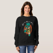 Funny Karate Schildkröte Todschlag Tortoise Combat Sweatshirt (Vorne ganz)