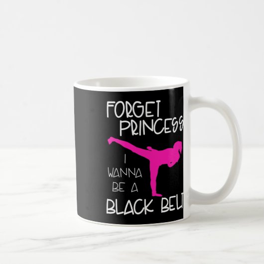 Funny Karate Shirt Girl Black Belt Martial Arts Gi Kaffeetasse (Rechts)