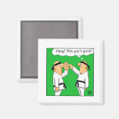 Funny Karate Spaß Magnet (Vorderseite/Rückseite)