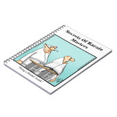 Funny Karate Spaß Notebook Notizblock (Linke Seite)