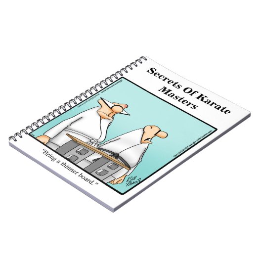 Funny Karate Spaß Notebook Notizblock (Linke Seite)