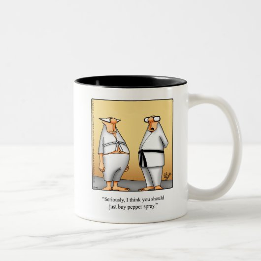 Funny Karate Spaß Tasse Geschenk (Rechts)