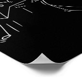 Funny Karate Strichmännchen Karate Fighters Poster (Ecke)