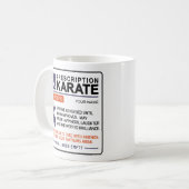 Funny Karate Tasse Prescription Design (Vorderseite Links)