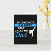 Funny Karate Vater Martial Arts Fighting Shirt Ges Karte (Gelbe Blume)