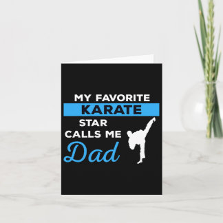 Funny Karate Vater Martial Arts Fighting Shirt Ges Karte