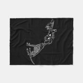 Funny Karate Zitat entschuldigt Abwesenheitsbrief Fleecedecke (Vorderseite (Horizontal))