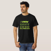 Funny Karate Zitat ich kenne Karate T-Shirt (Vorne ganz)