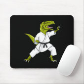 Funny Karatesaurus T-rex Dinosaur Karate Samurai D Mousepad (Mit Mouse)