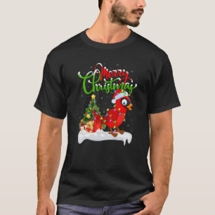 Funny Kardinal Bird Lover Xmas Lighting Kardinal C T-Shirt