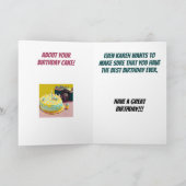 Funny Karen Birthday Karte (Innenseite)