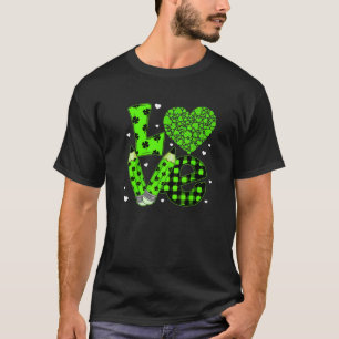 Funny Kariert Heart LIEBE St Patrick's Day T-Shirt