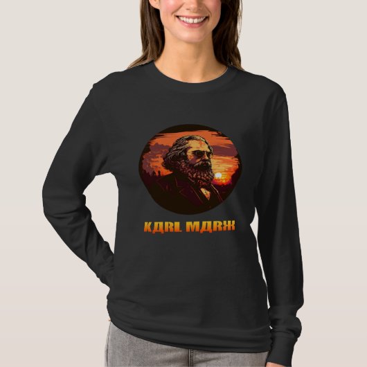 Funny Karl Marx, Socialist, Communist T-Shirt (Vorderseite)