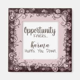 Funny Karma jagt euch den Zauber Magnet