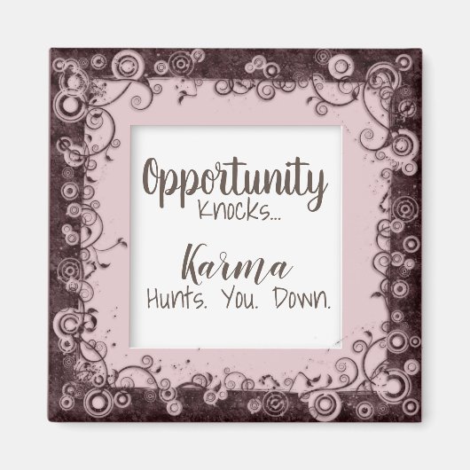 Funny Karma jagt euch den Zauber Magnet (Vorne)