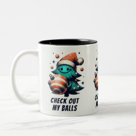 Funny Karo aus meinem Balls Tree Zweifarbige Tasse