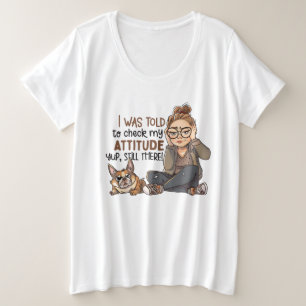 Funny Karo Haltung Wortart Große Größe T-Shirt