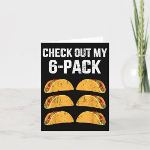 Funny Karo out mein 6-er-Pack mit Tacos für Cinco Karte