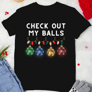 Funny Karo Out My Balls Weihnachten T-Shirt