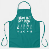 Funny Karo Out My Bush Weihnachtsschmuck Schürze (Vorderseite)