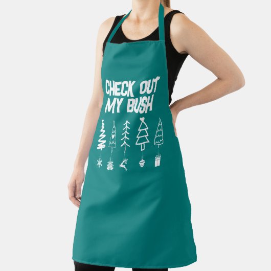 Funny Karo Out My Bush Weihnachtsschmuck Schürze (InSitu)