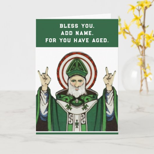 Funny Katholic Birthday Karte (Gelbe Blume)