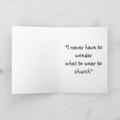 Funny katholic Nun Geschenke, "Sister Gorda" Karte (Innenseite)