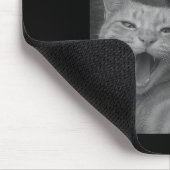 Funny Katze überrascht glücklich Selfie mit Bigfoo Mousepad (Ecke)