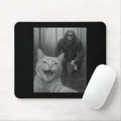 Funny Katze überrascht glücklich Selfie mit Bigfoo Mousepad (Mit Mouse)