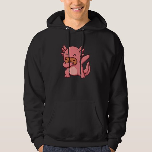 Funny Kawaii Axolotl and Capybara Lover Capybara D Hoodie (Vorderseite)
