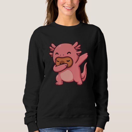 Funny Kawaii Axolotl and Capybara Lover Capybara D Sweatshirt (Vorderseite)