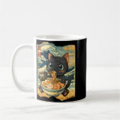 Funny Kawaii Black Cat Ramen Noodle Bowl Japanese Kaffeetasse (Links)