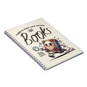 Funny Kawaii Buch mit Zitat Mehr Bücher (Rechte Seite)