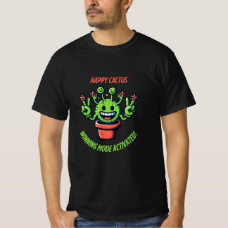 Funny Kawaii Cactus - Happy Pflanze T-Shirt