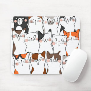 Funny Kawaii Cats Mousepad