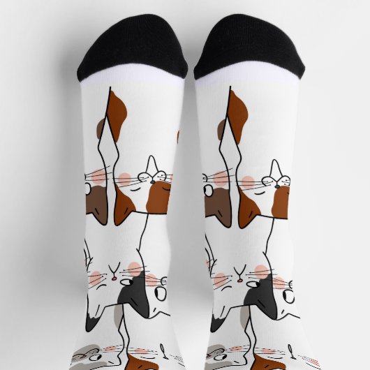Funny Kawaii Cats Socken (Oben)