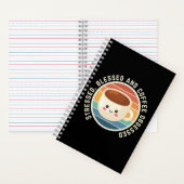 Funny Kawaii Coffee Zitat Notizblock (Innen)