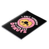 Funny Kawaii Donuts Workout Quote Notizblock (Linke Seite)