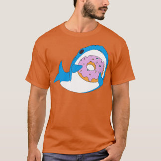 Funny Kawaii Eating Donut Spaß T-Shirt