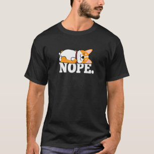 Funny Kawaii Kids NOPE Pembroke Welsh Corgi Dog Lo T-Shirt