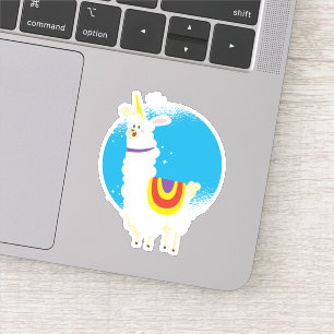 Funny Kawaii Llama Alpaca Einicorn Niedlich Shaped Aufkleber
