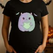 Funny Kawaii Monster Pregnancy Niedlich Halloween T-Shirt