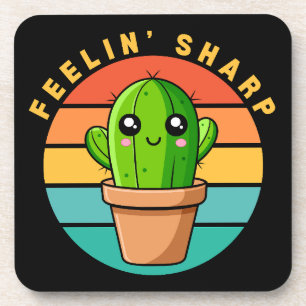 Funny Kawaii Niedlich Cactus Zitat Getränkeuntersetzer
