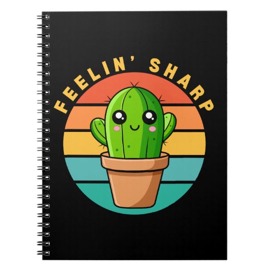 Funny Kawaii Niedlich Cactus Zitat Notizblock (Vorderseite)