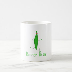 Funny Kawaii Runner Bean Graphic Running Geschenk Kaffeetasse