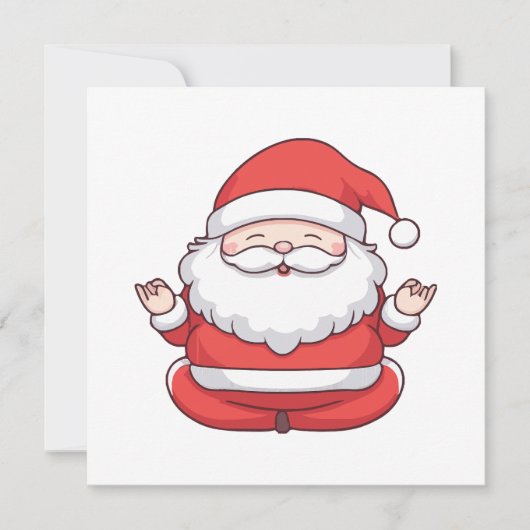 Funny Kawaii Santa Yoga Meditation (Vorderseite)