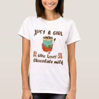 Funny kawaii Schokoladenmilch-Design für Mädchen